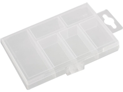 Caja De Plástico Duro Transparente De 6 Compartimentos Para Componentes Electrónicos (fc315714248...