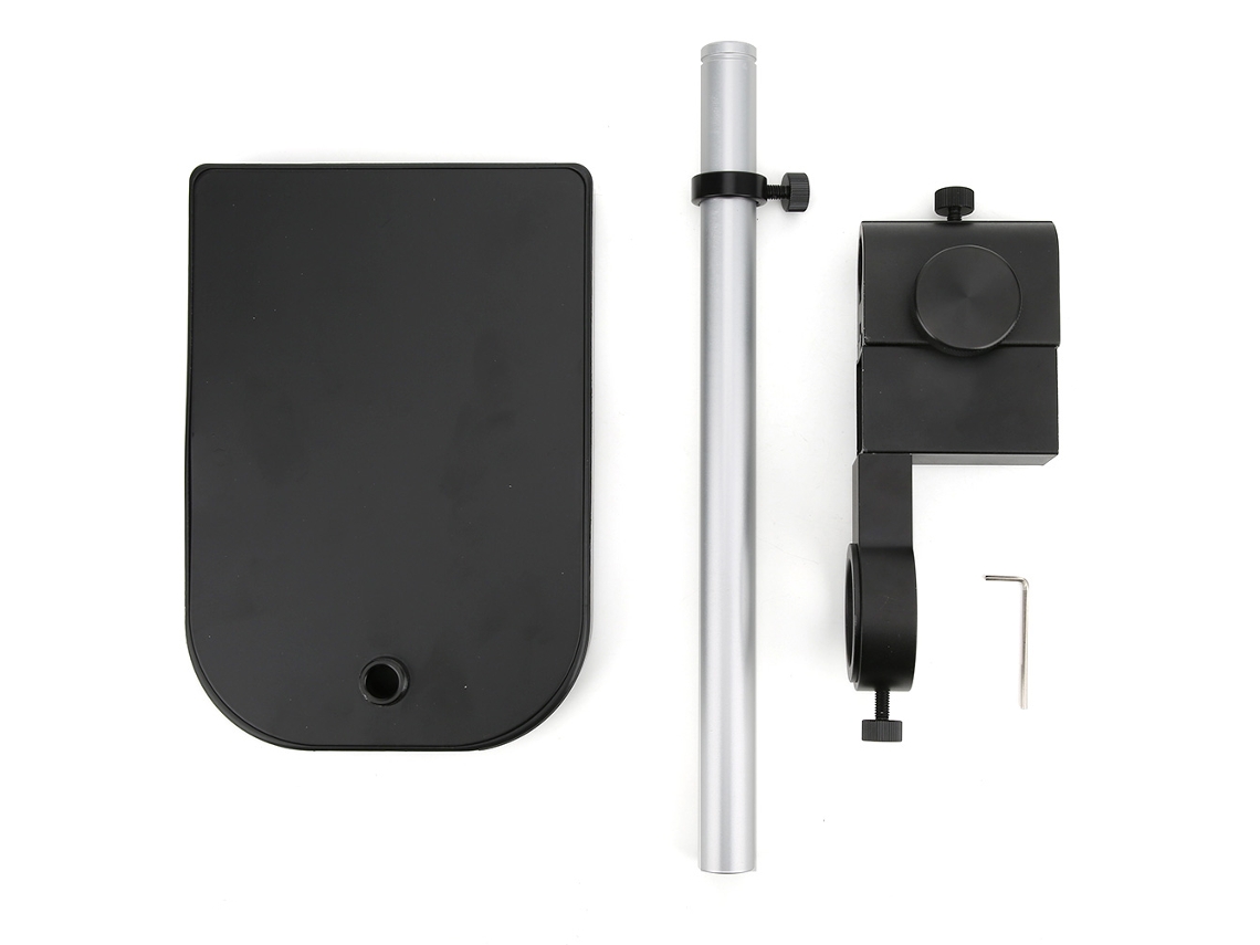 Montura De Aleación De Aluminio Para Cámara De Microscopio Con Anillos De 50 Mm Y 22 Mm Para Lente De 180x - Accesorio Duradero