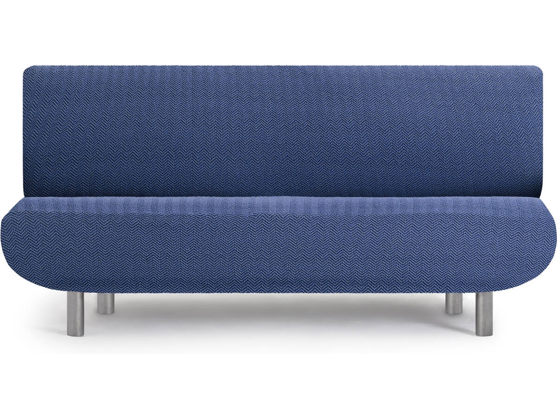Funda de Sofá Clic Clac 3 Plazas EYSA Premium Jaz Tejido Multielástico (230 x 160 x 100 cm - Poliéster y Algodón - Azul)