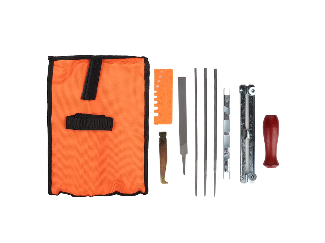 Kit De Afilado De Motosierra De 10 Piezas, Juego De Herramientas De Limas Para Motosierra, Barra Guía