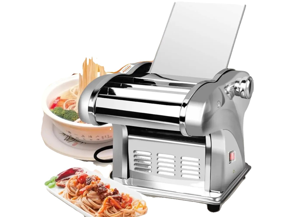 Máquina de pasta eléctrica para fideos, grosor de masa ajustable, alta eficiencia, enchufe UE de 220 V OEM