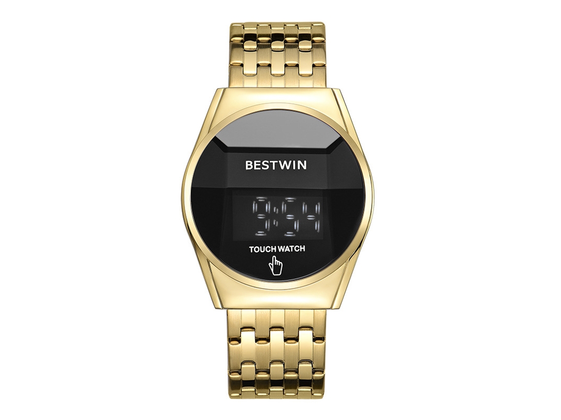 Reloj táctil para hombre MDUG (dorado y negro)