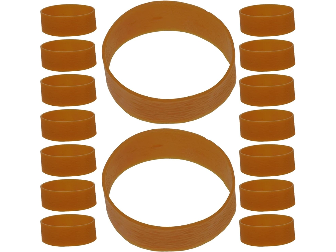 Anillos de caucho natural de 50x20 mm, paquete de aproximadamente 90 unidades. Bandas elásticas resistentes para sujeción. SFUSHOS