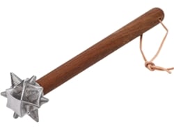 Martillo De Bola Con Púas De Acero Inoxidable Con Mango De Madera, Adorno