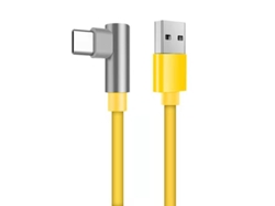 Cable De Carga Rápida Yuysan En Forma De L Para Xiaomi 15 6a (180 Cm), Color Amarillo