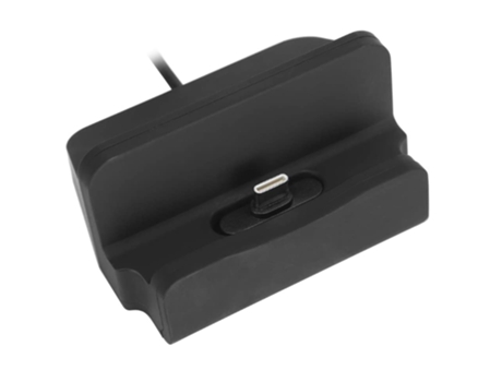 Estación de soporte de base de carga USB tipo C, cargador de escritorio para teléfono móvil, negro CHRONUS