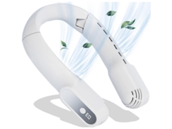 Ventilador De Cuello Portátil Recargable, Alimentado Por Usb, Potente Flujo De Aire, Tres Velocidades, Imprescindible Para Viajar.