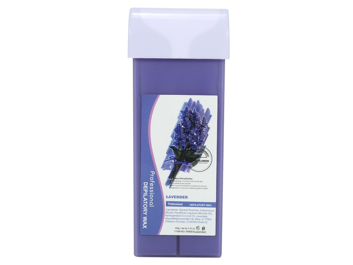 100g Creme De Cera Depilatória Profissional Para Remoção De Cabelo Nas Axilas, Braços, Pernas E Corpo (lavanda)