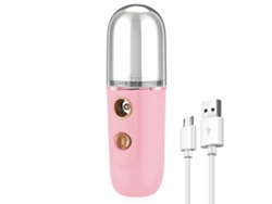 Humidificador portátil de alta presión Digitallab Mini Nano para hidratación facial (rosa)