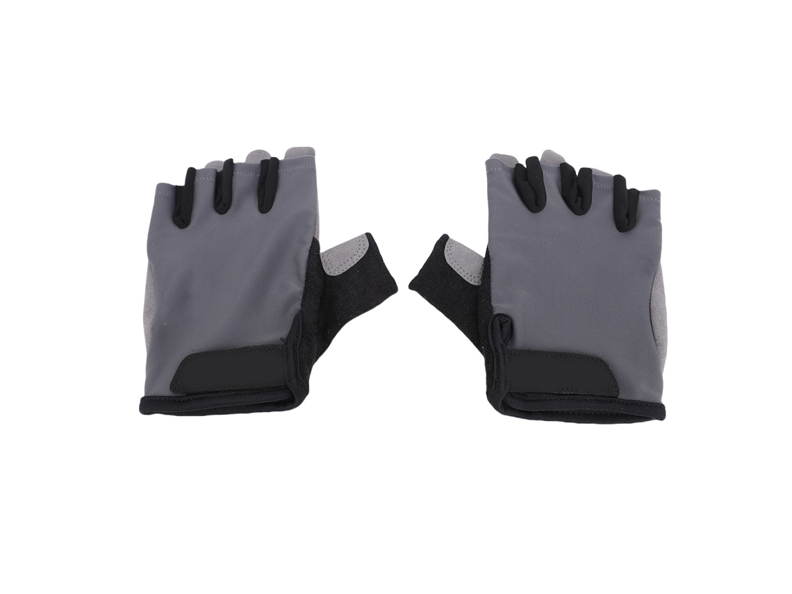 Rebe-luvas De Ciclismo Cinza Elásticas Antiderrapantes Transpiráveis Com Absorção De Impactos E Dedos Curtos Para Bicicleta De Estrada E Montanha M
