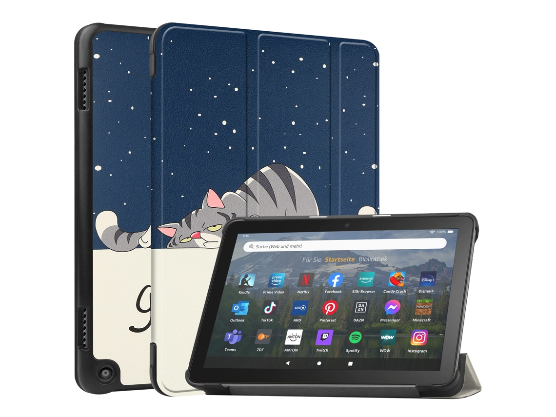 Funda Lazy Cat para Amazon Fire HD 8/Fire HD 8 Plus 2020