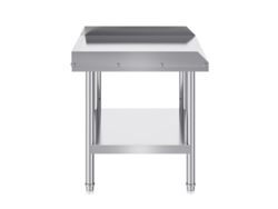 Mesa de trabajo Succebuy de acero inoxidable de 24 x 28 pulgadas, mesa de preparación de alimentos para restaurantes comerciales
