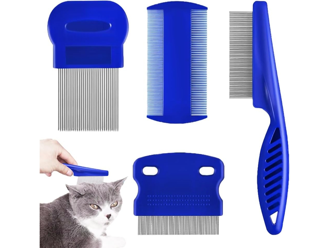 4 Piezas, Peine Antipiojos, Antichip Para Gatos Y Perros