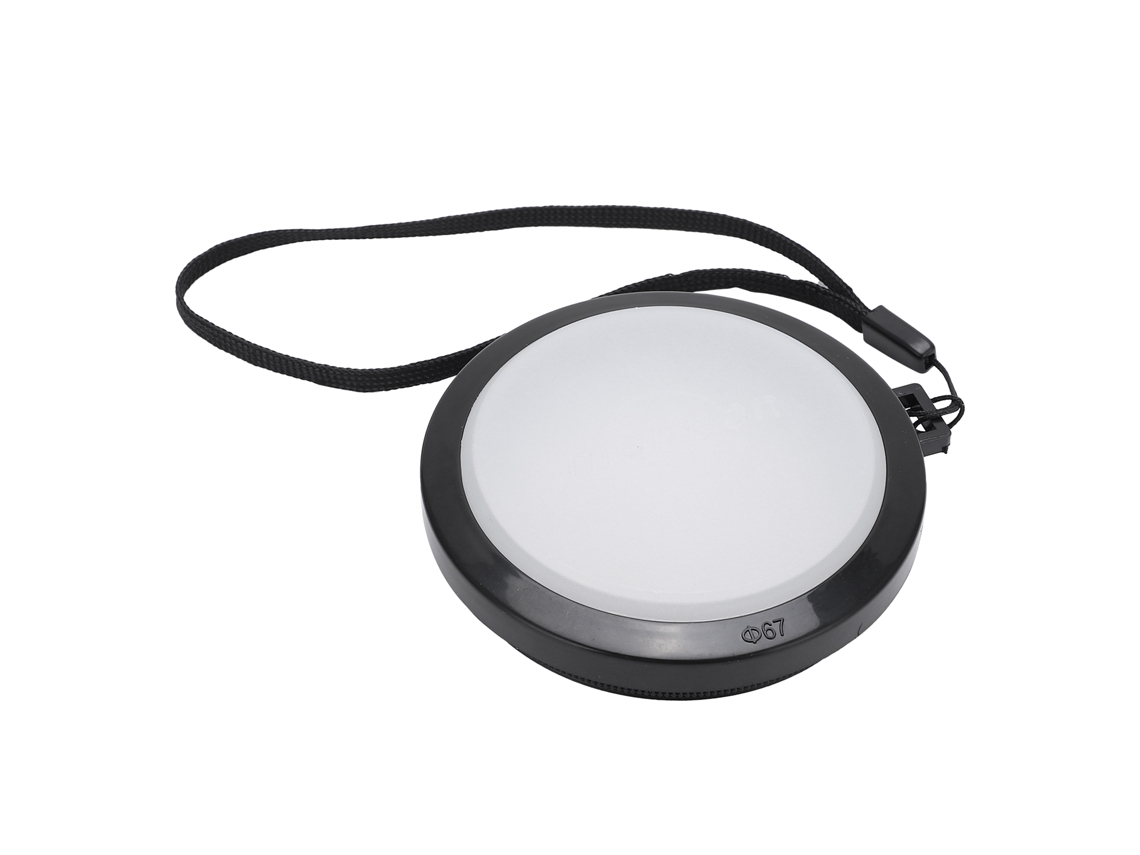 Tapa de objetivo para balance de blancos con anillo adaptador, accesorio para cámara