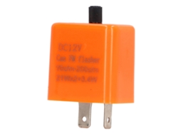 Relé Intermitente Led De 12 V, 2 Pines, Ajustable Para Intermitentes De Coche, Motocicleta Y Bicicleta.