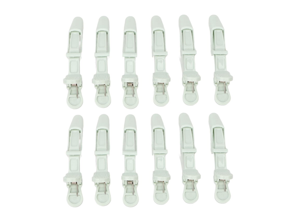 12 Clips De Pelo Pico De Pato Para Peinado Y Sección, Diseño Antideslizante, Material Abs Duradero
