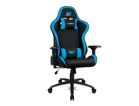 Silla Gaming DRIFT DR110 (Hasta 150 kg - Elevador a Gas Clase 4 - Negro y Azul)