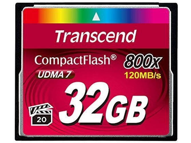 Tarjeta de Memoria CompactFlash TRANSCEND TS32GCF800 (32 GB - 120 MB/s)