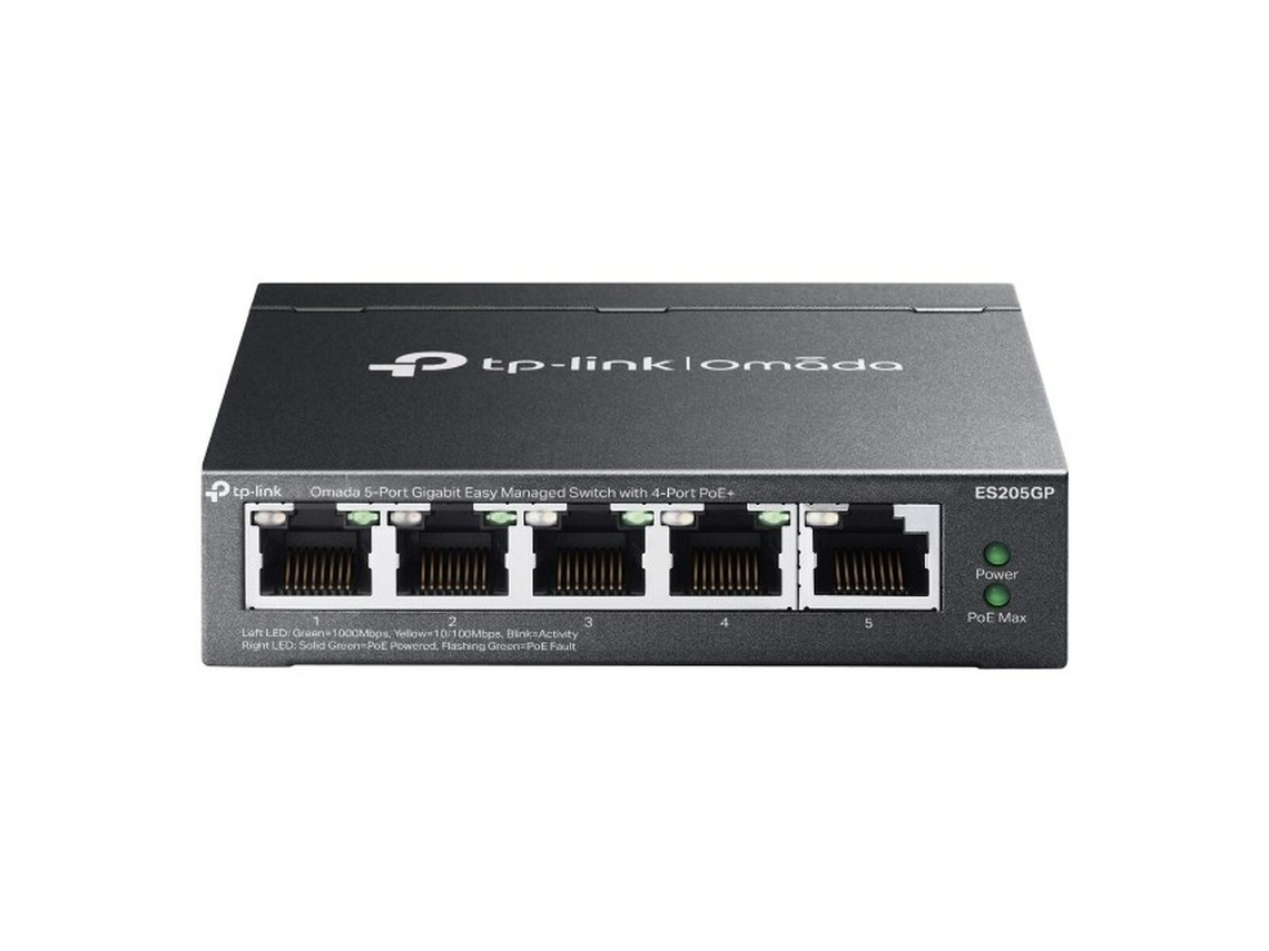 Switch TP-LINK ES205GP (Negro - RJ45 x 5)
