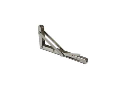 Soporte triangular para estante de 2 piezas - Acero inoxidable con acabado cepillado M