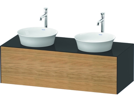 DURAVIT Tulip blanco, mueble de pared, ancho 1300 x fondo 550mm, con 1x extraíble, con tecnología tip-on, WT4978B