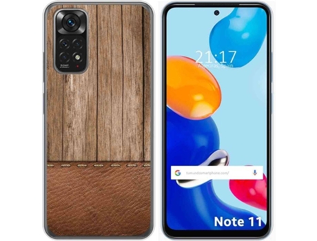 Carcasa Xiaomi Redmi Note 11 TUMUNDOSMARTPHONE Dibujos Madera 09 Multicolor