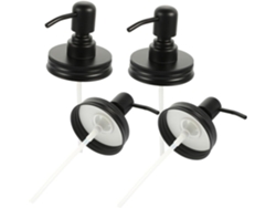 Juego De 4 Dispensadores De Bomba Para Jabón Y Loción, Tapa Estilo Granja, Compatible Con Frascos.
