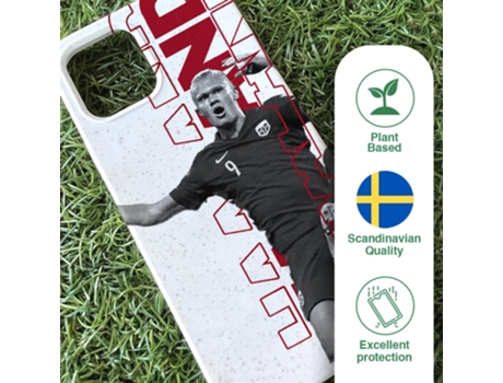 Funda Móvil Oficial Norges Fotballforbund Compostable Base para iPhone 14 Pro Max PHONECASES3D Blanco