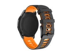 Correa Pioneer para Samsung Galaxy Watch 4 44Mm Negro y Naranja