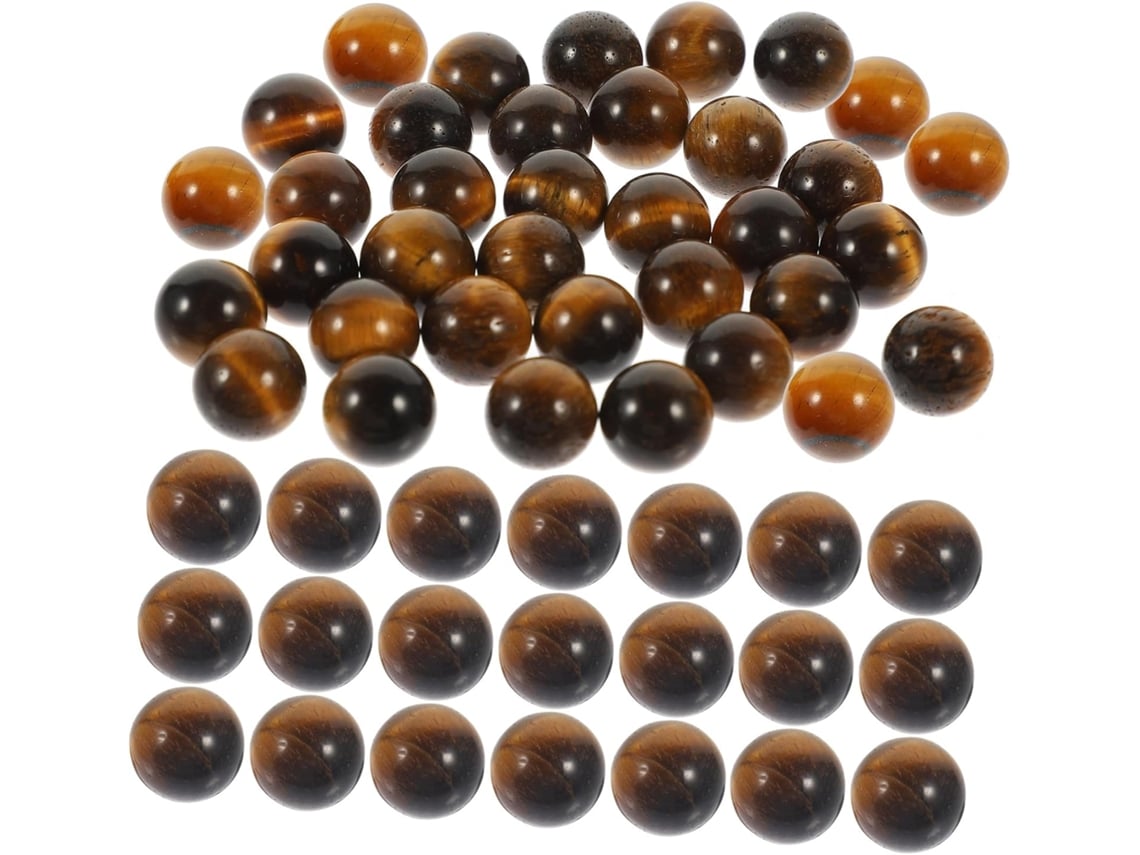 50 Piezas De Cuentas De Cristal Natural Sin Agujeros Para Joyería Y Decoración Diy - Cuentas Duraderas