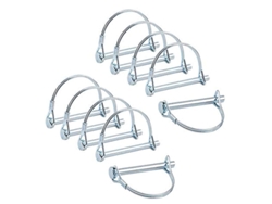 10 unidades de flejes de seguridad de acero galvanizado, de 6 mm x 60 mm, para jardinería, agricultura y transporte en remolque.