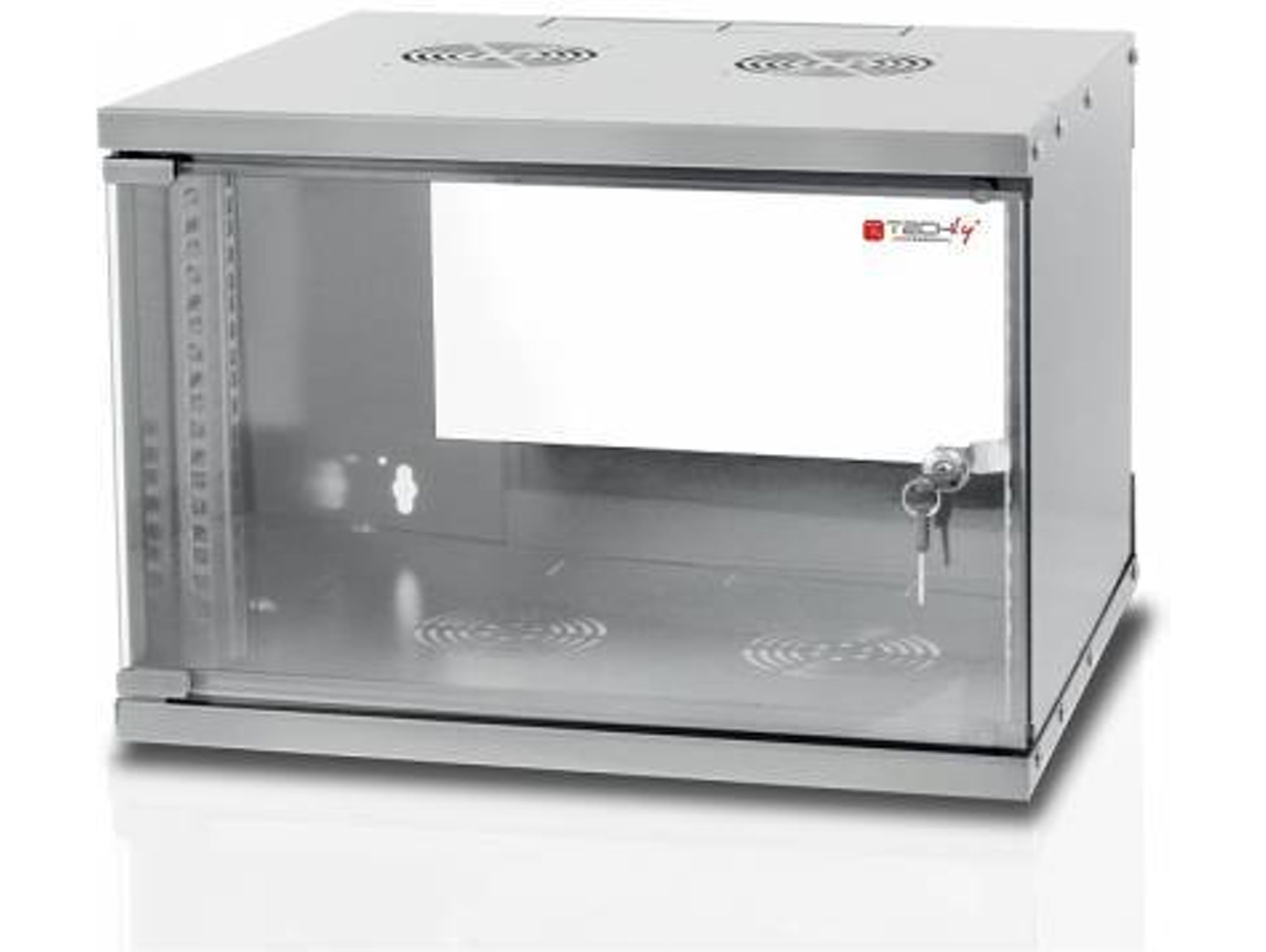 Armario Rack TECHLY I-CASE EL-1006G32 50 kg 6U Gris