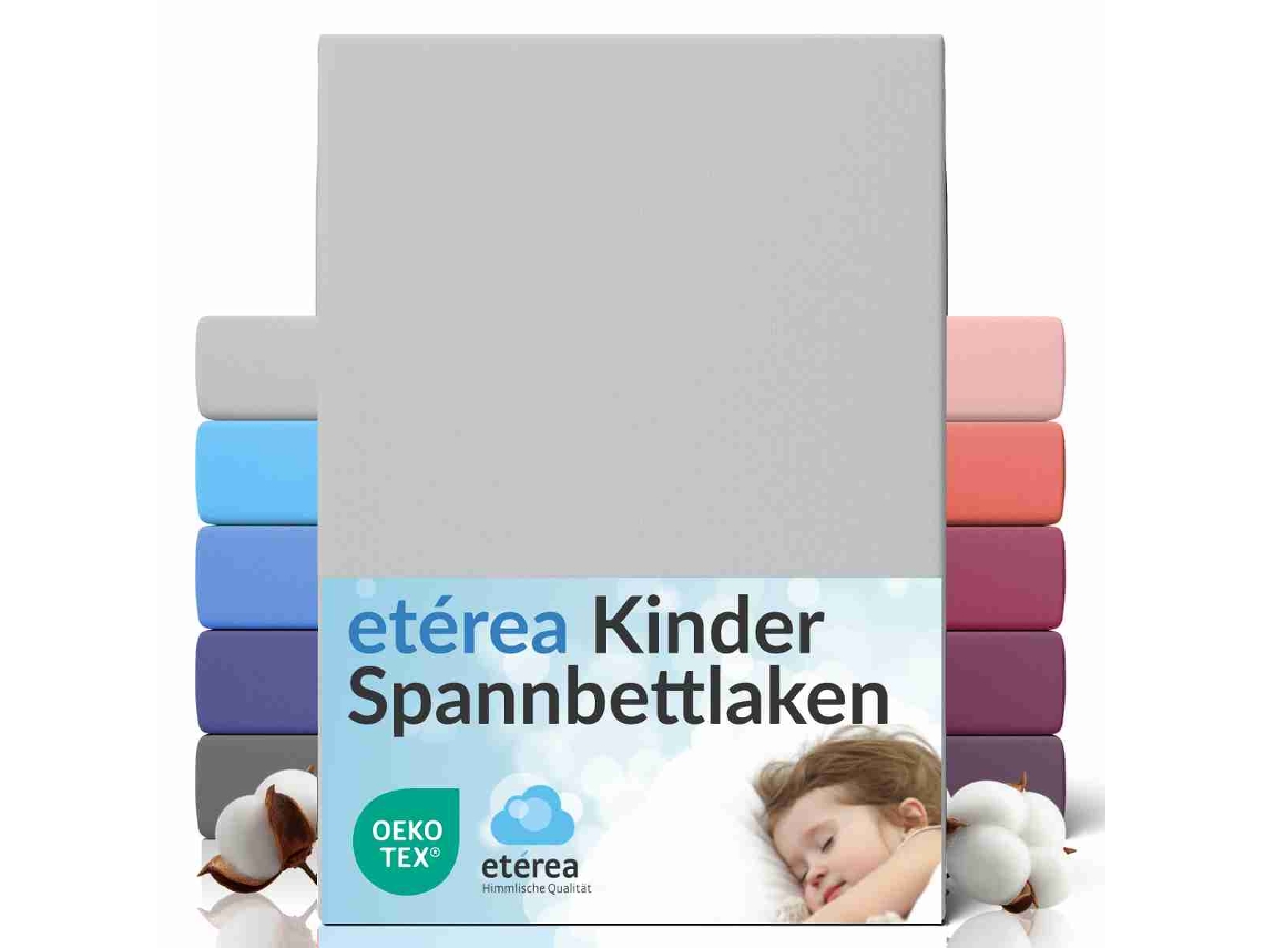 Sábanas Ajustables Etérea Elástico Colchones Hasta 25 Cm 60x120 - 70x140 Cm Plata