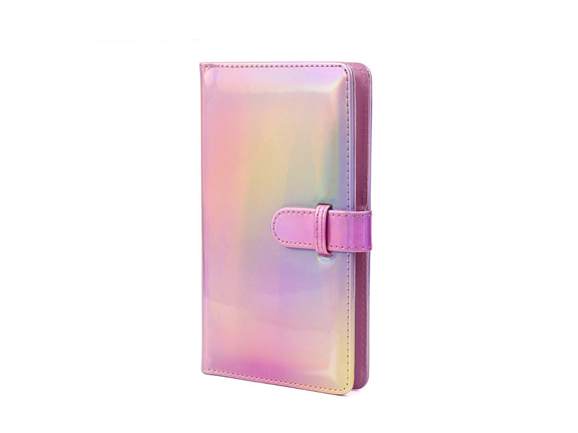 Álbum de fotos de cuero sintético Eifson con 96 compartimentos para fotos de 7,6 cm (color con polvo láser)