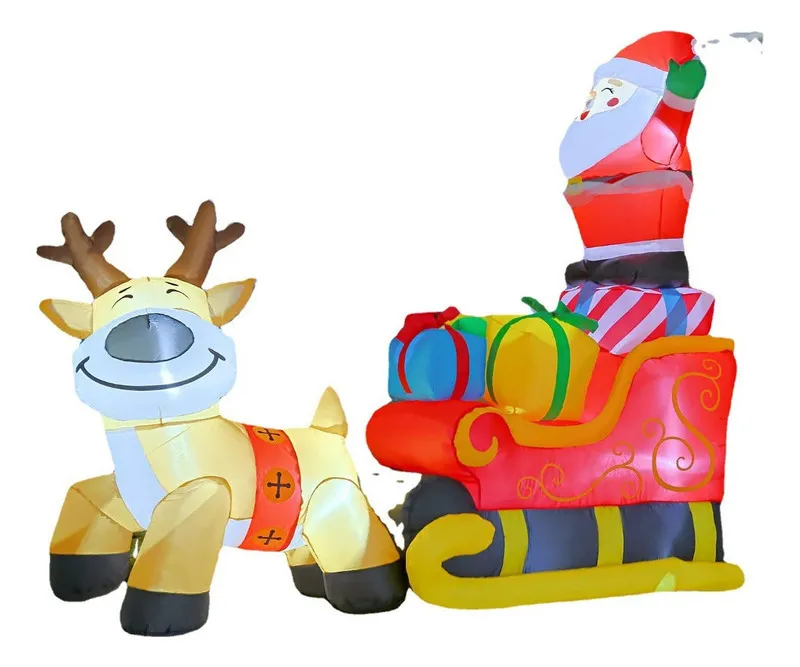 Nuevo trineo inflable para decoración de jardín vayotoy