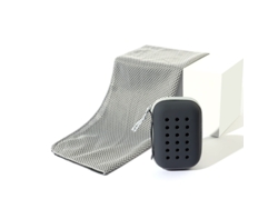 Toalla Refrescante De Microfibra 30x80 Cm Con Caja Portátil Gris, Secado Rápido Para Deporte Y Gimnasio