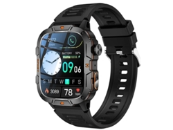 Reloj inteligente con Bluetooth, llamadas, frecuencia cardíaca, presión arterial, oxígeno en sangre y monitoreo de salud, color negro Yizhood