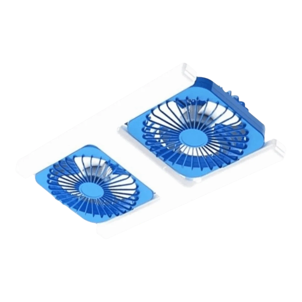 Ventilador de techo MDUG de 60 W, dos aspas, alto flujo de aire, casquillo E27 (50x50x20 cm)