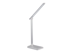 2026-lâmpada De Escritório Led Com Carregador Sem Fio E Usb 5 Níveis De Brilho Gooseneck Flexível