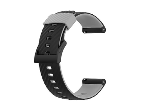 Correa Smartwatch Para Suunto 7 24Mm Negro Gris VENISYMLIS