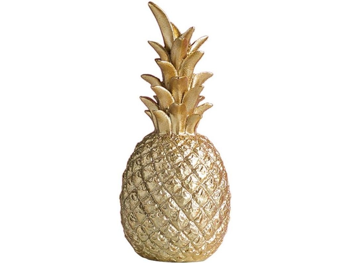 Adorno De Piña De Resina Estilo Nórdico Moderno Decoración Hogar Oficina Regalo Cumpleaños Dorado