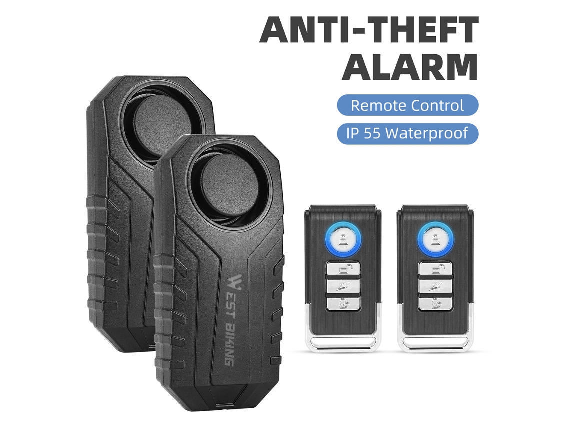 Alarma Antirrobo Para Bicicletas Con Detección De Movimiento, Alta Visibilidad, Control Remoto Y Diseño Impermeable.