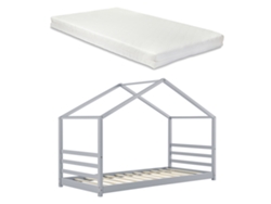 Estructura de Cama Infantil [EN.CASA] (Gris - Madera - 90x200cm)
