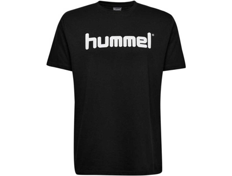 Camiseta de Hombre para Fútbol HUMMEL Go Logo Algodón Negro (6)
