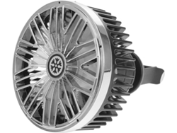 Ventilador Usb Para Coche Con Clip, Color Negro, De Abs, Compacto, Con Velocidad De Viento Ajustable Y Función De Refrigeración.