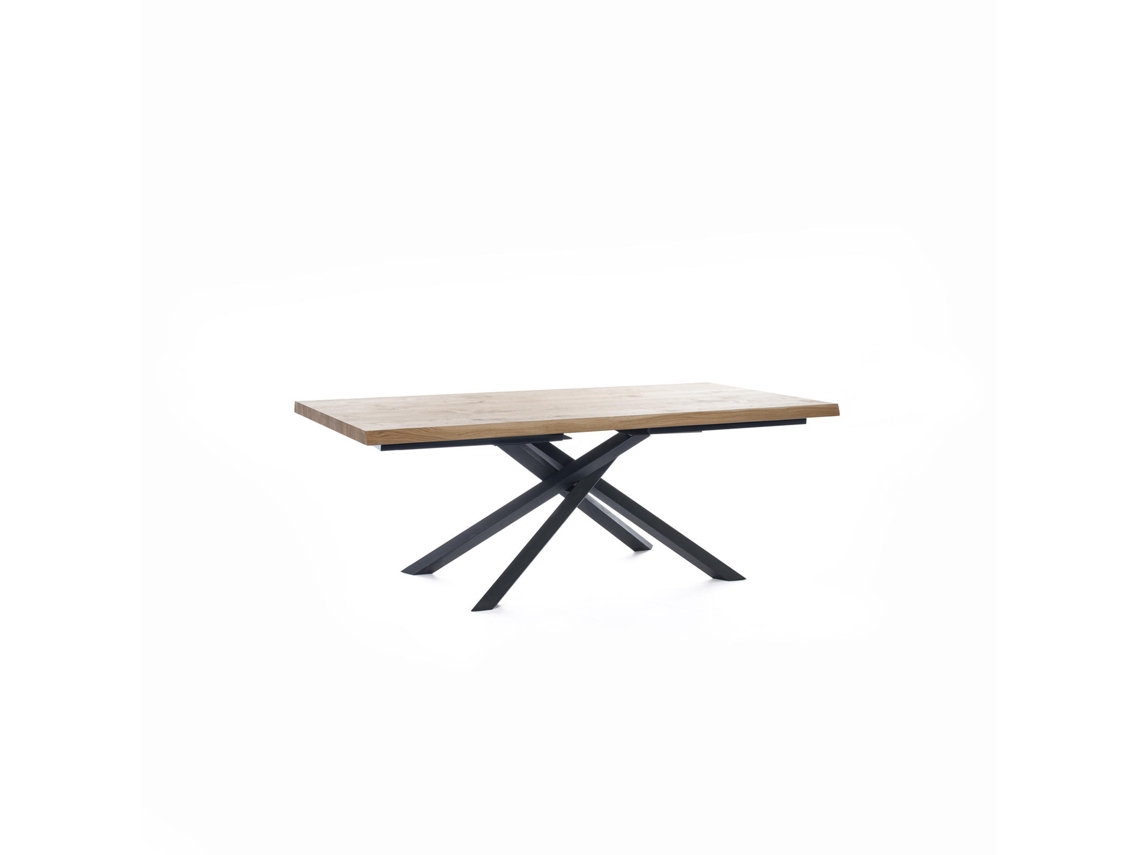 Spike - Mesa Extensible (200/300 x 100 cm) Chapa de Roble Negro STONES