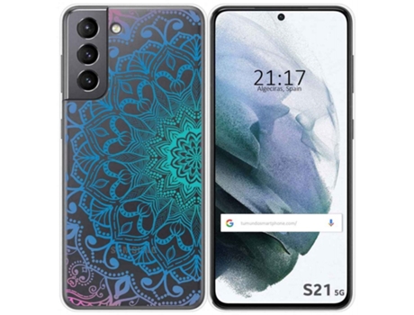Carcasa Samsung Galaxy S21 5G TUMUNDOSMARTPHONE Dibujos Transparente Multicolor