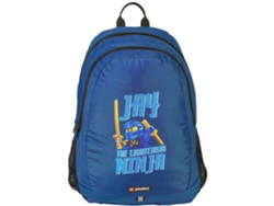 Mochila escolar Ninjago 20279 2512, para un niño, mochilas Lego (azul, talla única UE)