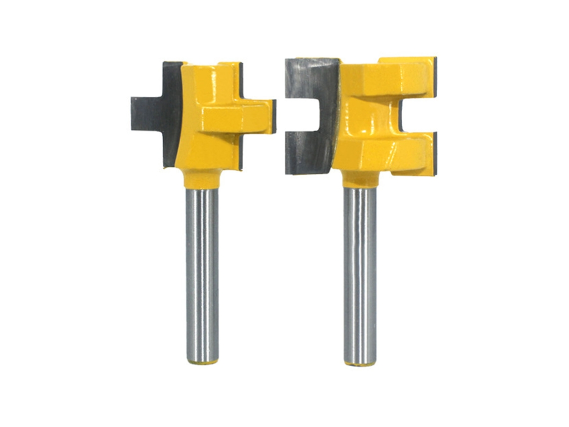 2 Brocas De Ranurado De Carburo De 1/4 Pulg. Para Carpintería