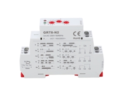Relé De Tiempo Multifunción Con Carcasa Ignífuga Y Luz Indicadora Led Para Ciclo Repetición Ac